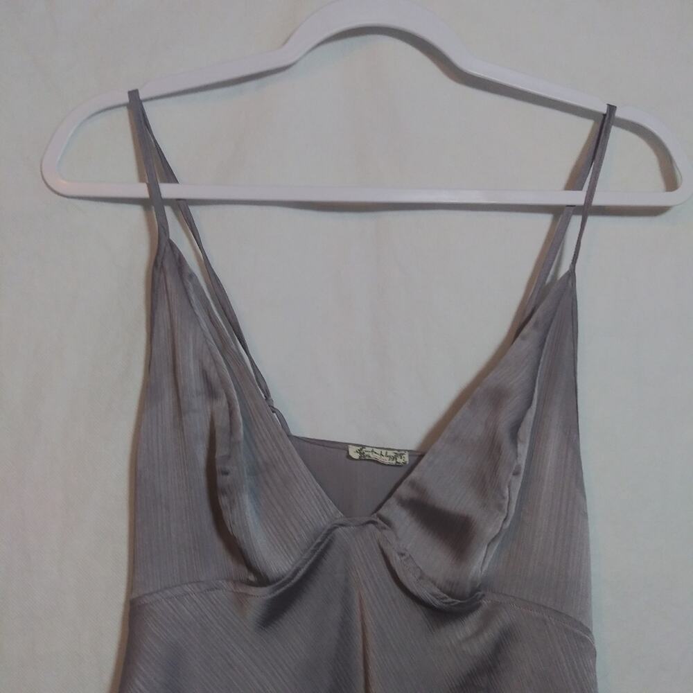 FREE PEOPLE Hang On Halter Slip Dress In Sterling Casual Festival Size M - Picture 3 of 14